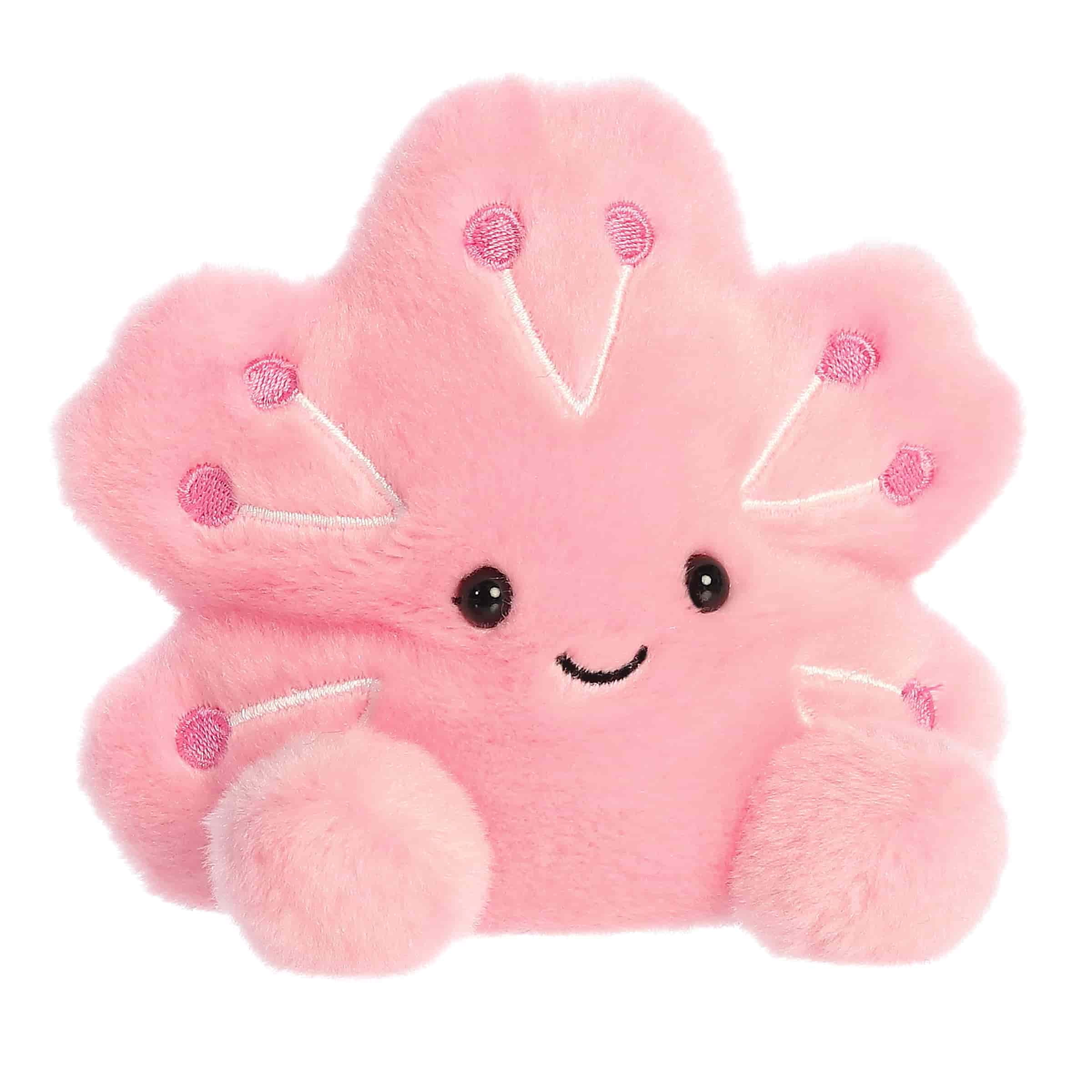 Aurora, Mini Pink Stuffed Animal, 5