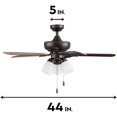 thumbnail image 4 of Ventilador de Techo Portage Bay 51442 Miller Park 44" Bronce, 4 of 8
