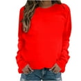 thumbnail image 2 of Mode Hoodies pour Femmes 2023 Décontracté Manches Longues Col Rond Sweat-Shirt Blouse 50 % de Réduction Costumes Halloween/noël, 2 of 4