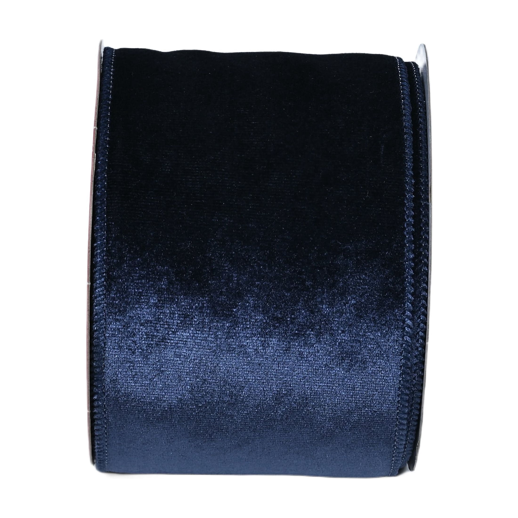 Navy Blue Velvet Christmas Ribbon, 3.5" x 30', by Holiday Time