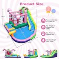 thumbnail image 5 of CIPACHO 9-in-1 Inflatable Sweet Candy Water Slide Park with 750W Blower, Kids Water Park Bounce House, Toddlers Boys Girls Backyard Party Gifts, 5 of 7