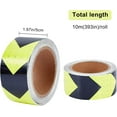 thumbnail image 2 of 2" X 33ft Reflective Hazard Warning Tape Yellow Green/Black Arrow Reflector Safety Tape Outdoor High Visibility Waterproof Conspicuous Marking Tape, 2 of 9