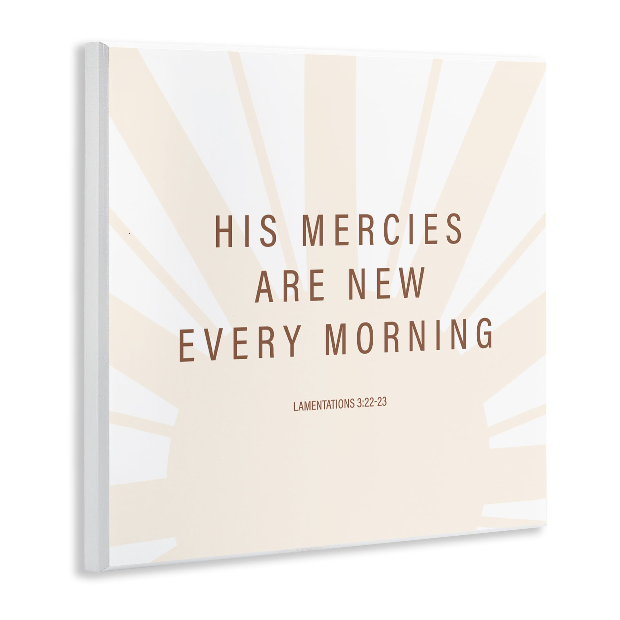 Stupell Industries His Mercies Are New Wall Plaque Art, design by SD Graphics Studio