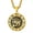 01.Gold(round), variant on Men Women Necklaces Stainless Steel Ankh Cross Eye of Horrus Pendant Chain Gift-02.Black(ankh horus)