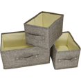 thumbnail image 2 of Fabric Storage Box Storage Bins With Handle Drawer Organizer With Lid Folding Storage Bins Box For Socks, Underwear, Bras, 2 Big Drawers, 2 of 5