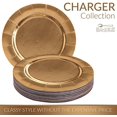thumbnail image 2 of DISPOSABLE ROUND CHARGER PLATES - 40pc (Gold), 2 of 6