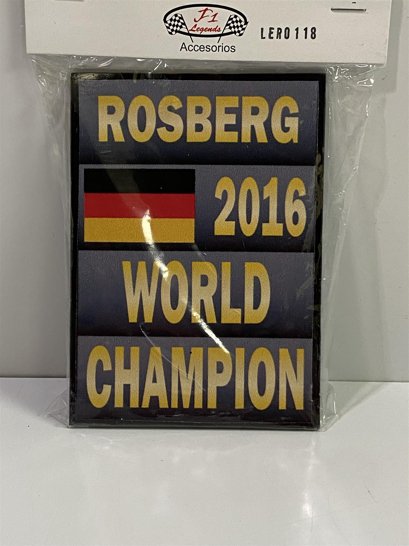 Nico Rosberg World Champion 2016 F1 Board Signage 118 Cartrix RO118