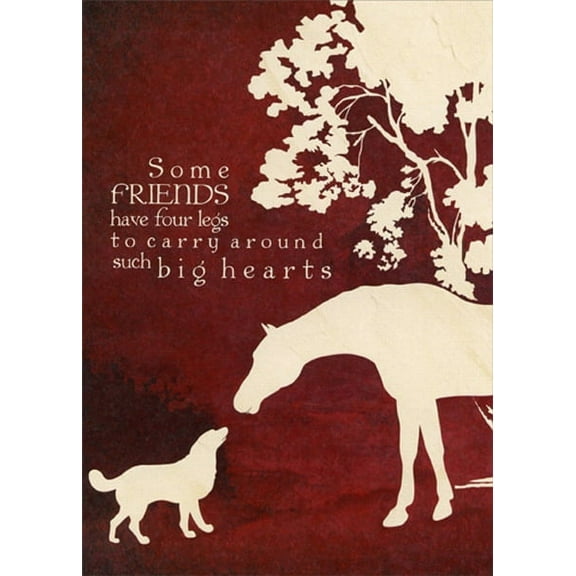 Tree-Free Greetings Four Legged Friends Pet Sympathy Card