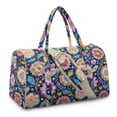 thumbnail image 2 of Garronmavis Large Floral Quilted Duffle Bag for Women, Weekender Overnight Bag Carry On Travel Bag with Luggage Sleeve, Cute Gym Dance Hospital Tote with Zipper Pockets, 2 of 7