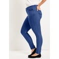 thumbnail image 3 of June & Vie Women's Plus Size Curvie Fit Skinny Jeans, 3 of 5