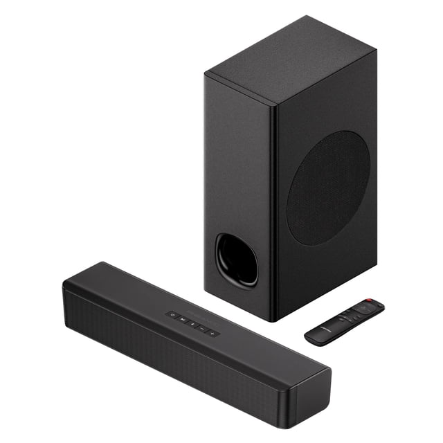 Barra de sonido PHEANOO P15 2.1 con subwoofer 140W HDMI ARC BT 5.0