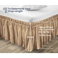 thumbnail image 5 of SGI Bedding 18 Inch Wrap Around Bedskirt | Microfiber Wrap Around Bed Skirt | Fade-Resistant, Wrinkle-free, Anti-static, Decorative, Extra Storage Space, Clutter-Free | Family XL, Taupe, 5 of 8