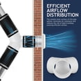 thumbnail image 3 of Raindrops PVC Y Type Pipe Connector for Tubing with Smooth Interior White Duct Splitter for Efficient Airflow, 3 of 8