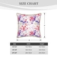 thumbnail image 4 of Fotbe Lilies Flowers Pattern Velvet Decorative Throw Pillow Covers with Elegant Piping, Soft Plush Cushion Cover for Sofa, Bed, Car, Office-16"x16", 4 of 8