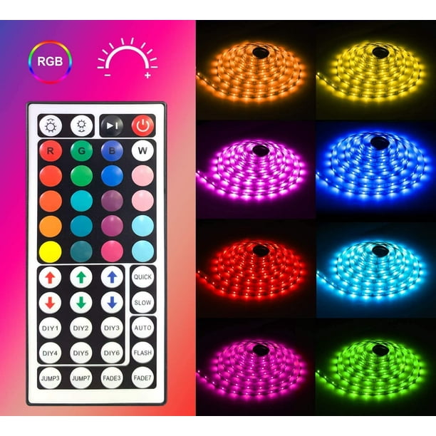 Generic Bande lumineuse LED multicolore pour voiture - 4 pièces