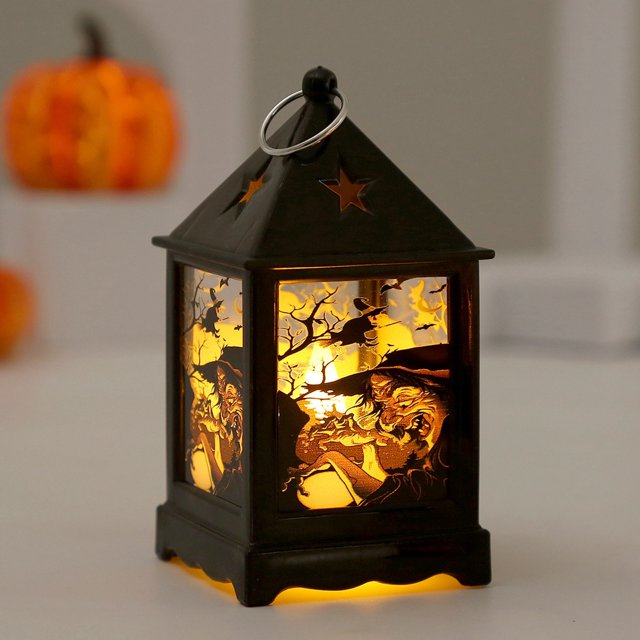 asddcavvf Wind Lights LED Portable Jack O ' Night Lights Festive Atmosphere Decorative Props Layout Small Ornaments For Children Hallway Night Lights Ceiling Clock Projector for Bedroom