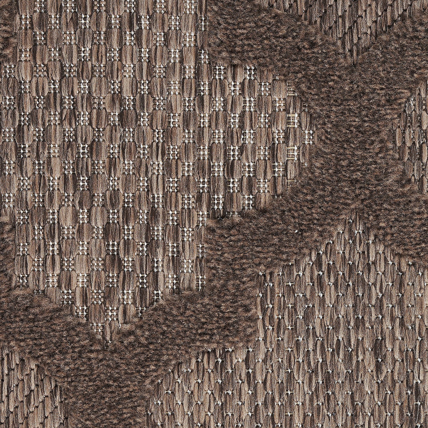 Nourison Easy Care Modern Indoor/Outdoor Brown 8' x 10' Area Rug (8x10)