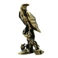 thumbnail image 2 of Handmade Eagle Figurine Easy to Clean Copper Antique Handmade Eagle Statue for Desktop, 2 of 8