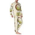 thumbnail image 2 of Hirioo Frogs for Men's Pajama Sets 2 Piece Pjs Men's Long-Sleeved Pajama Set Button Down Sleepwear,S-XXL-XX-Large, 2 of 7