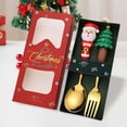 thumbnail image 6 of DOMELAY Christmas Spoons Forks Set Flatware Cutlery Set for Daily Use Christmas Xmas 2A, 6 of 9