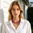 thumbnail image 2 of Beaded Necklace for Women, Statement Necklace Beads Choker Necklaces, Necklaces for Women, Bead Durable Waterproof Choker, Handmade Summer Jewelry for Beach, 2 of 3