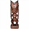 thumbnail image 3 of Tiki Hand Carved Wood Hawaiian God Statue Ku, 3 of 3