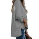 thumbnail image 4 of Camisa de mujer Jumpingount con cuello en V blusa suelta manga larga color Gris L AP003273-08, 4 of 6
