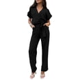 thumbnail image 1 of Mono PRETTYGARDEN de Una Pieza Negro Pierna Ancha XL, 1 of 8