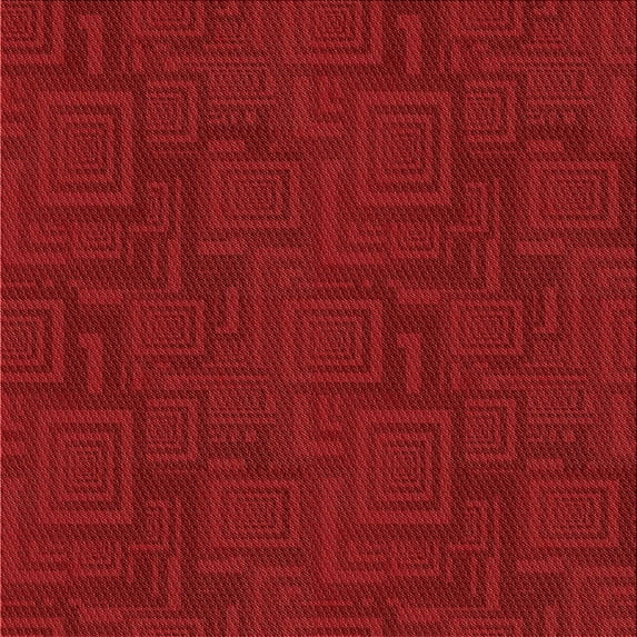 Ahgly Company Machine Washable Indoor Square Transitional Tomato Red Area Rugs, 8' Square