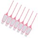 thumbnail image 3 of Botella de jabón líquido portátil con funda de silicona, juego de botellas de viaje vacías con bolsillo, 30ml x 7 Uds. (soporte rectangular para botella rosa), 7 Uds., 3 of 8