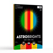 Astrobrights Primary Paper, Assorted 5 Colors, 24 lb, 89 Gsm, 100 Sheets