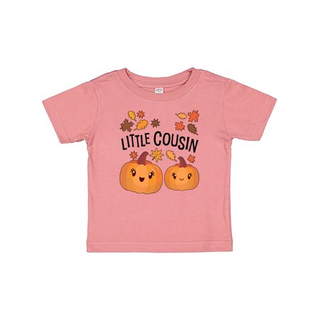 

Inktastic Little Cousin Pumpkins with Fall Leaves Gift Baby Boy or Baby Girl T-Shirt