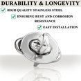 thumbnail image 4 of Bamboohart 20 Sets Twist Lock Fasteners  Twist Lock Common Sense Fastener  Stainless Steel Plated Rotating Button Fasteners  for Boats  Sailboats  RVs  Dinghies and Caravans, 4 of 6