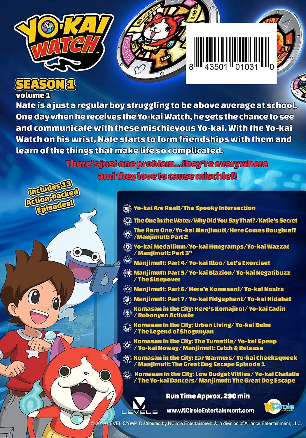 Yo-kai Watch Season 1 Volume 1 (DVD) 