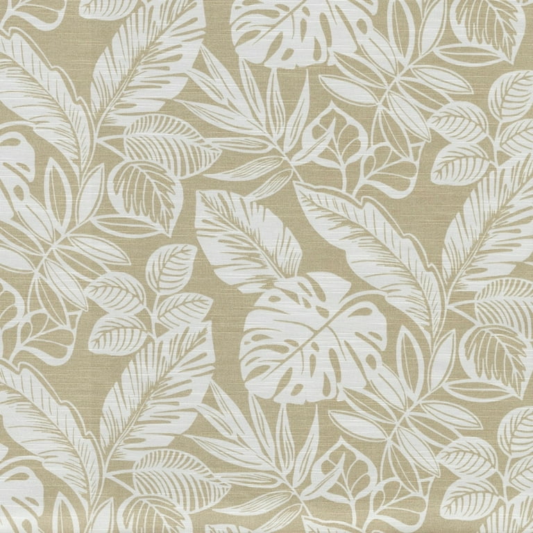 Pillow Perfect Delray Natural Outdoor Tufted Bench Swing Cushion