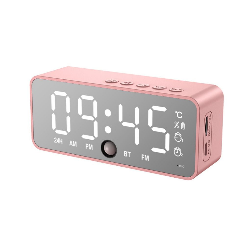Details about Wireless Bluetooth Speaker LED Digital Alarm Clock FM Radio Mirror Clock Details about Wireless Bluetooth Speaker LED Digital Alarm Clock FM Radio Mirror Clock