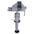 thumbnail image 2 of Tornillo de banco universal, aleación de aluminio, giratorio de 360°, pequeño y estable, para carpintería y jardín, 2 of 8