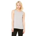 thumbnail image 1 of Bella Canvas Womens Flowy Scoop Blended Muscle Tank, S, Athletic Heather, 1 of 3