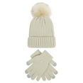 thumbnail image 5 of HNMKIU Warm Womens Knitted Thick Baseball Caps with Gloves for Winter Ski Activities, 5 of 8