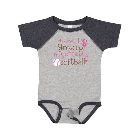 

Inktastic Future Softball Player Girls Gift Baby Girl Bodysuit