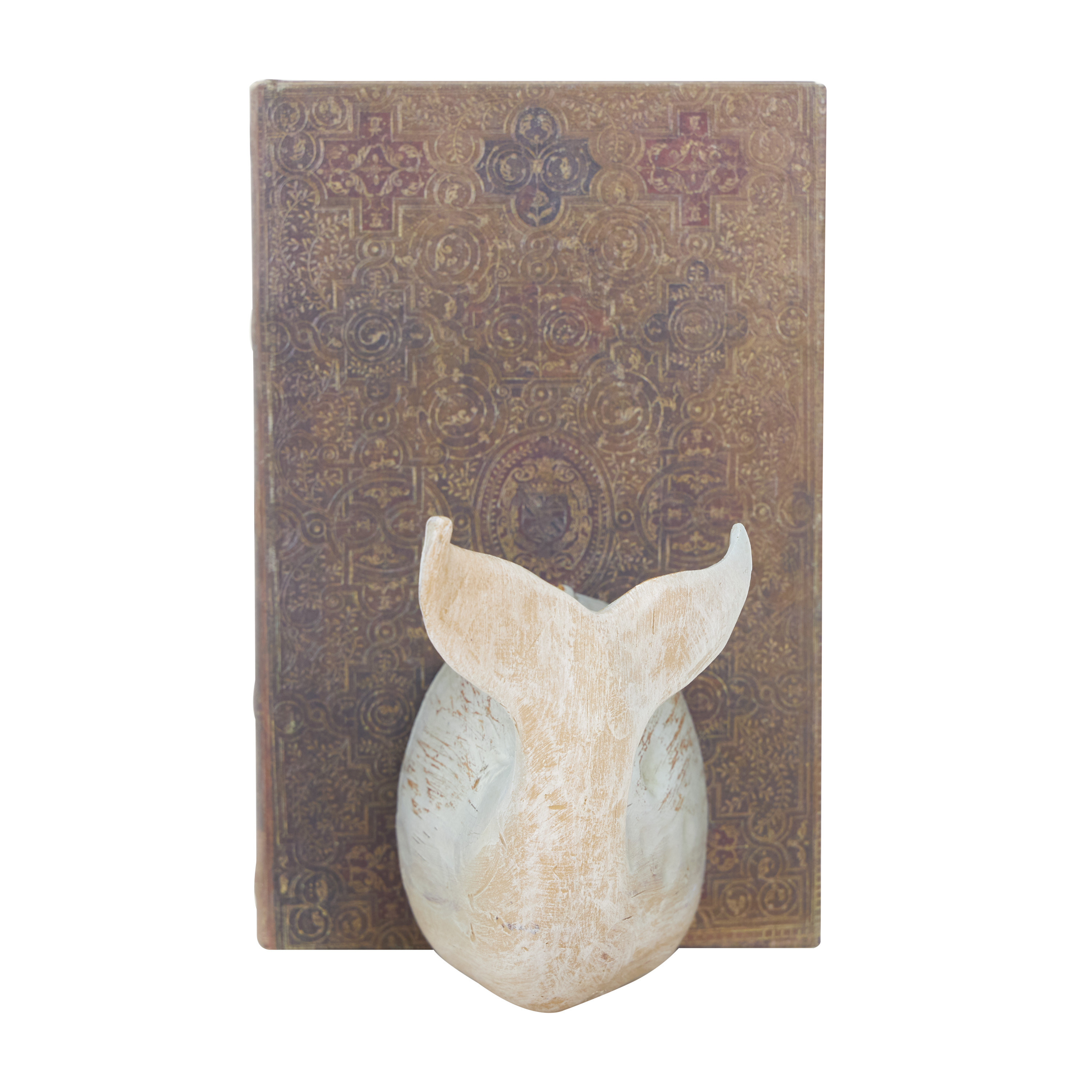 DecMode 4" Whale Polystone Bookends (Set of 2)