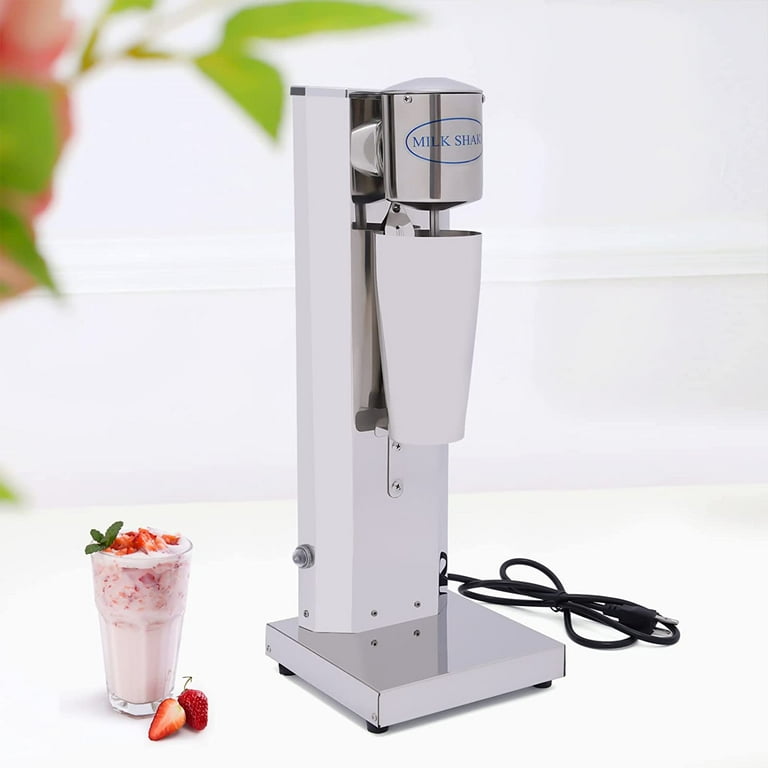 FETCOI Milk Shaker Machine Milk Shaking Mixer Commercial Stainless Steel  Drink Beverage Mixer Blender for Commercial and Home Use 110V (Double-head)  