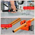 thumbnail image 6 of 2024 New Hydraulic Flaring Tool Kits, 45° Double Flaring Tools, 33PCS Flaring Dies, Brake Repair Tool for 3/16"-1/2", with Tube Cutter and Deburrer, for Copper Line, Steel Pipe Automotive Repair, 6 of 8
