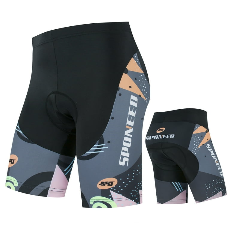 Men s Cycling Shorts Padded Bike Pants Bicycle Tights for Men Gray XL Walmart