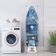 thumbnail image 3 of HELLHERO Soft Ironing Board Cover, Retro Denim Patchwork Style Ironing Board Cover, Non Stick Scorch and Stain Resistant Standard Size 15x54 Inch with Elastic Edges, 3 of 5