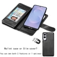 thumbnail image 4 of Galaxy S25 Edge Case,for Samsung Galaxy S25 Edge 6.7" Wallet Phone Case,Takfox PU Leather Magnetic Detachable Card Holders Shockproof Kickstand Protective [Flip Folio Cover] Black, 4 of 9