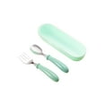 thumbnail image 1 of Portables Ensemble de Couverts en Acier Inoxydable Cuillère et Fourchette Ustensiles de Voyage Kit de Repas Compact pour Pique-Niques Randonnée Bureau Déjeuner Vaisselle Durable de Qualité Alimentaire, 1 of 6