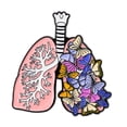 thumbnail image 1 of Broche esmaltado de órganos , novedad, alfileres de solapa de Metal pequeños decorativos, regalo de joyería para bufanda, camisa, Doctor, blusa pulmón de mariposa, 1 of 8