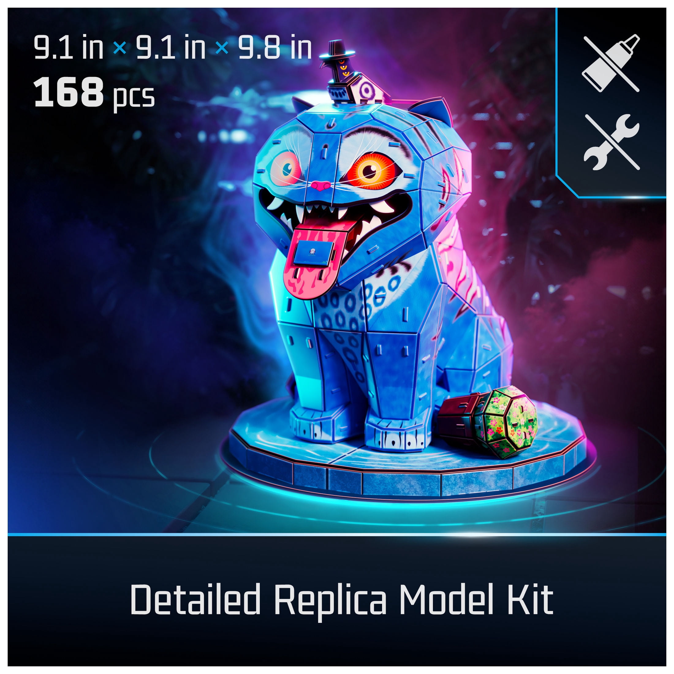 4D Build, KPop Demon Hunters Derpy Tiger & Sussie Bird 3D Puzzle, 168 Pieces, for Ages 12 & Up