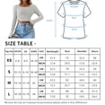 thumbnail image 3 of Camisetas de manga larga con cuello cuadrado para mujer, camisetas cortas ajustadas y sexys de punto, varios tamaños, 3 of 7